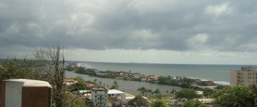 Vista de Barra Velha a partir do mirante do Morro do Cristo